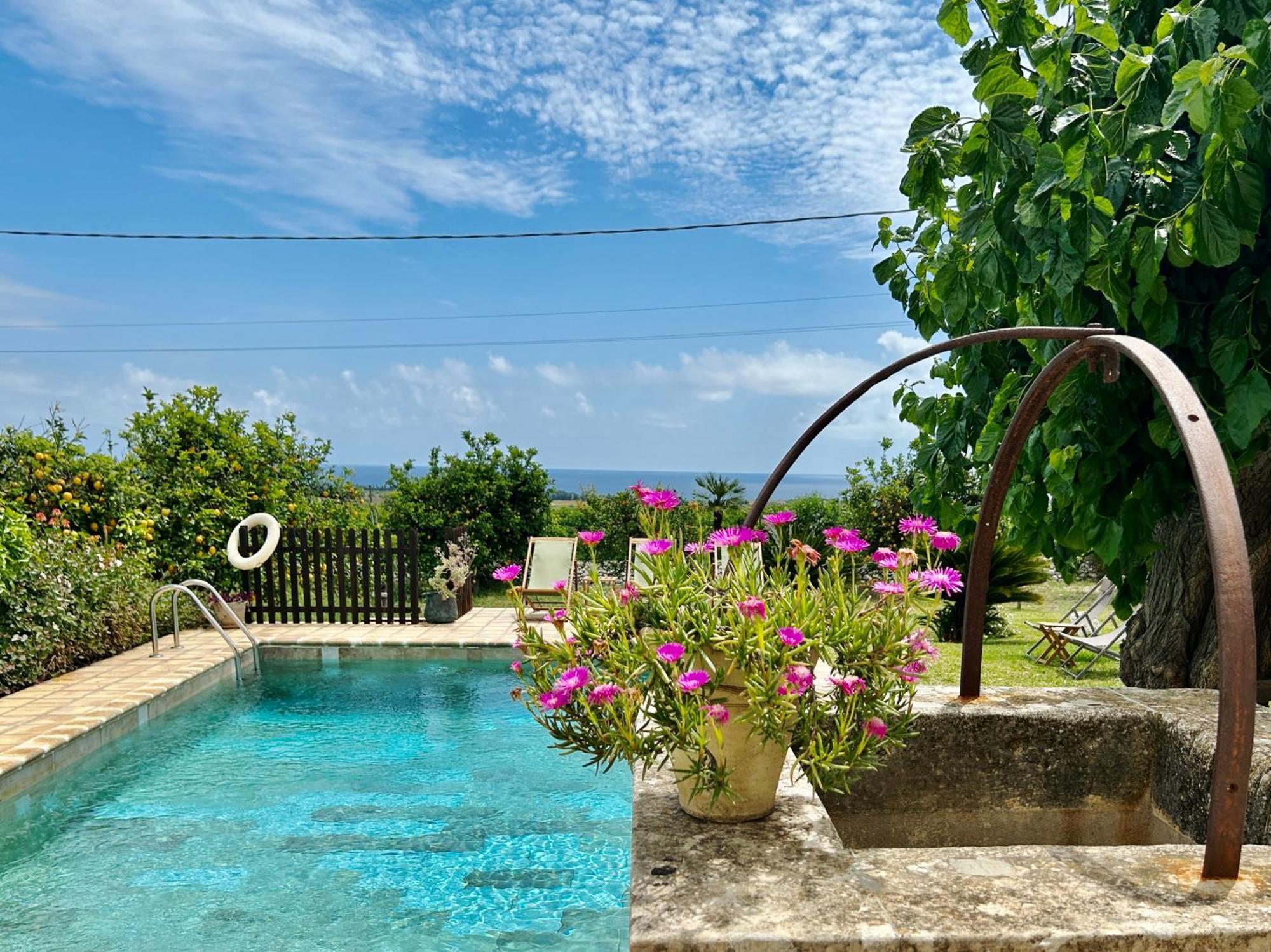 Authentic Sicilian Charm, Pool, Sea View, Wi-Fi & Parking Villa Avola Exterior photo